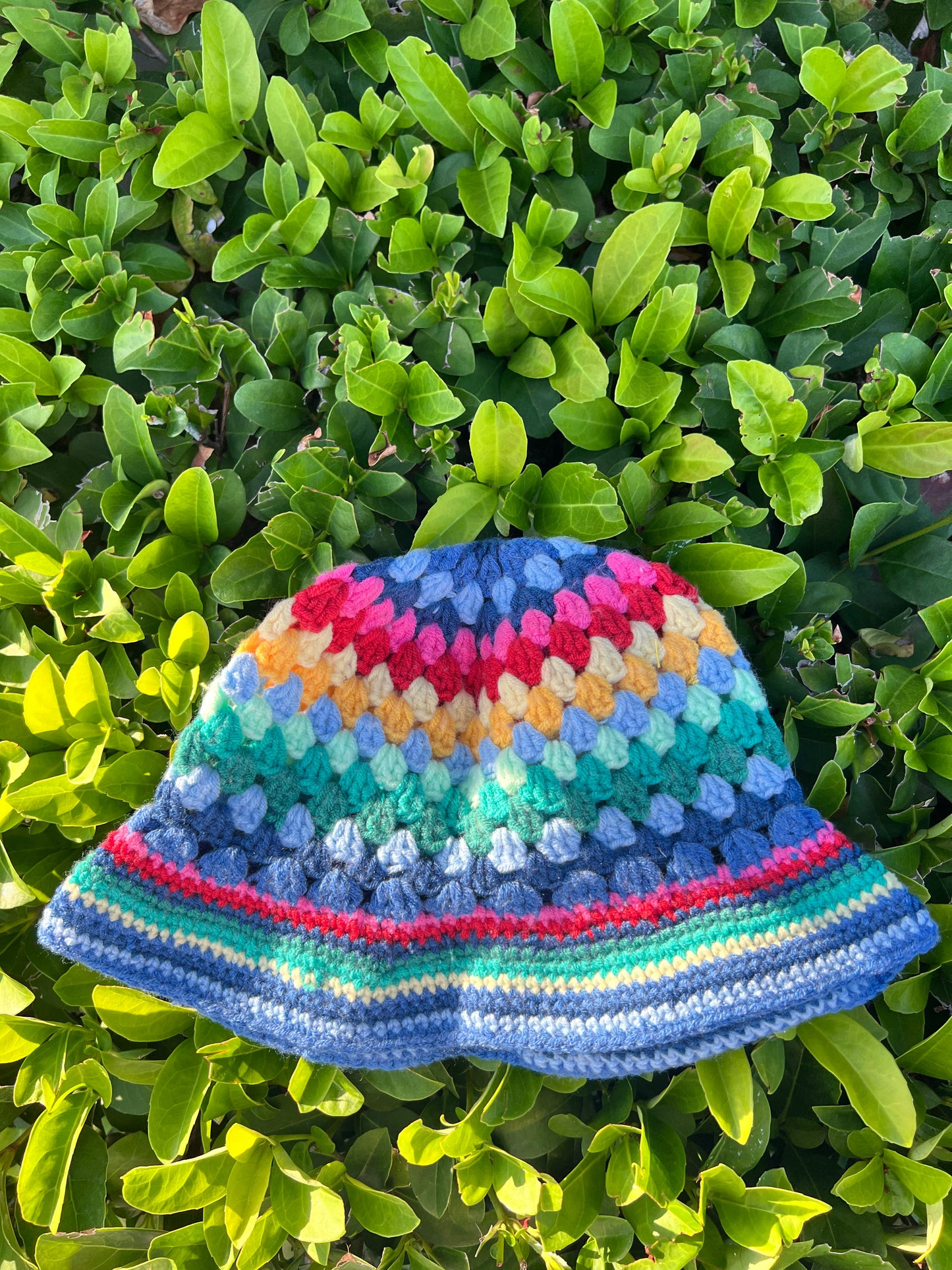 classic day multi-color - handmade knitted bucket hat