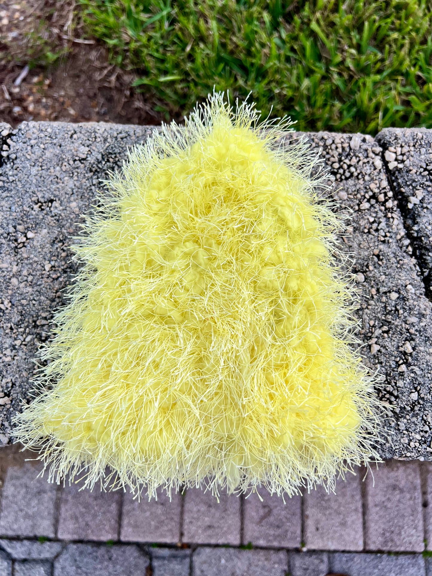 yellow plush bucket hat ( limited edition )
