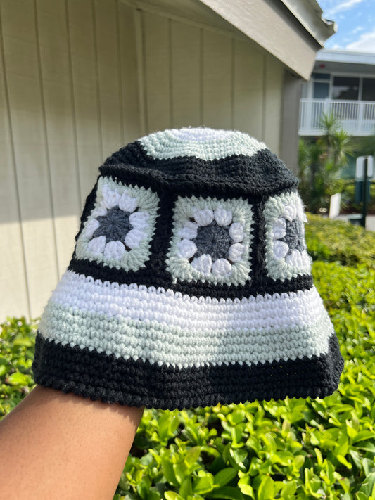 tough fit multi-color - handmade knitted bucket hat