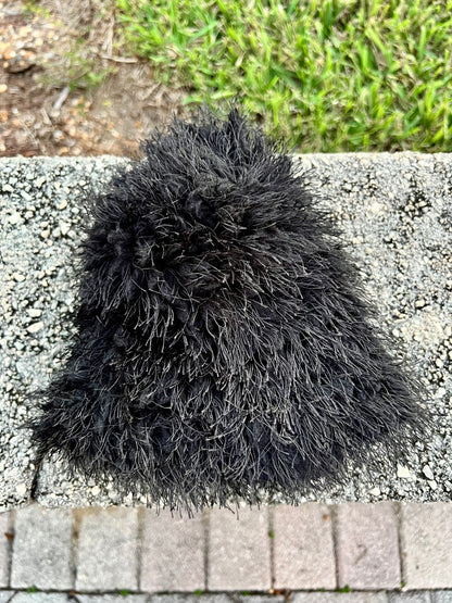 black plush bucket hat ( limited edition )